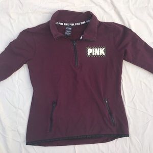 Victoria’s Secret PINK Maroon Half Zip